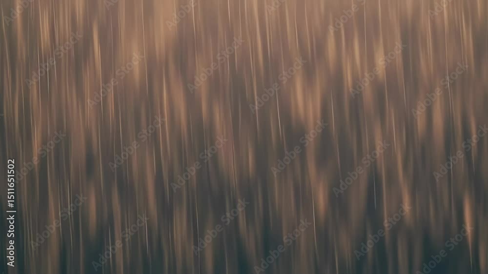 Abstract rain background creates calming and mesmerizing visual effect loop