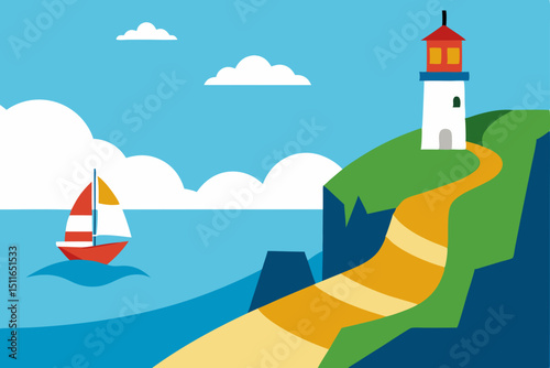 lighthouse on the beach