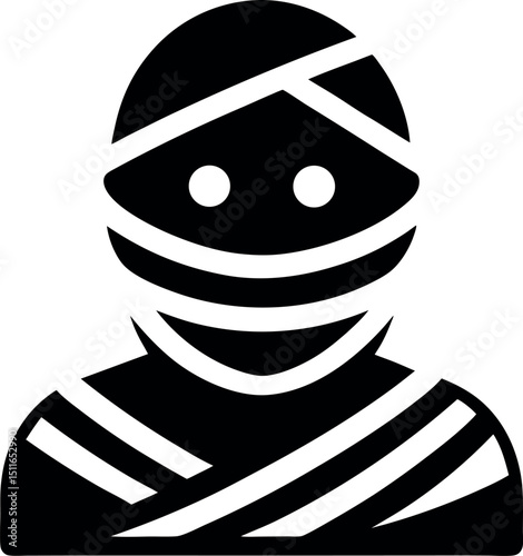 Mummy Icon silhouette vector illustration