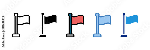 Flag Icon Element For Design