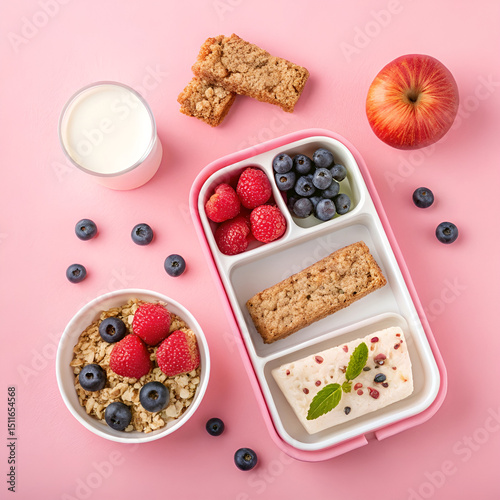 muesli with berries and nuts