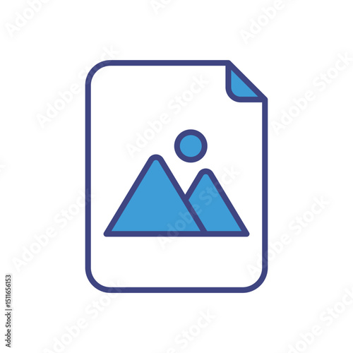 Image File icon vector 