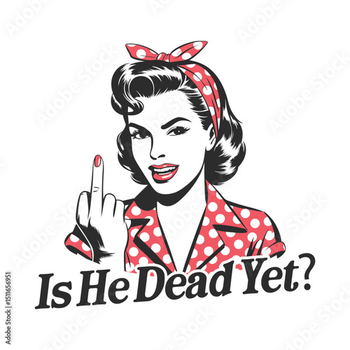 Retro Woman’s Hilarious Meltdown – Vintage Vibes Meet Digital Despair!