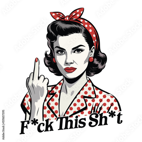 Retro Woman’s Hilarious Meltdown – Vintage Vibes Meet Digital Despair!