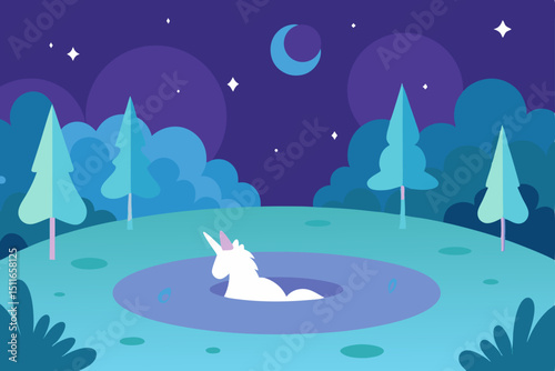 magical glade with a fairy circle  sparkles in the.svg