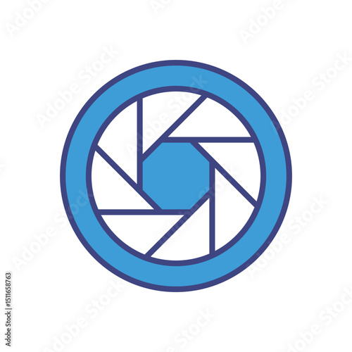 Shutter icon vector 