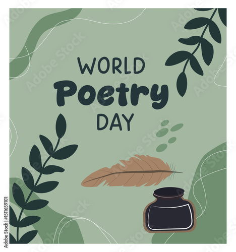 World Poetry Day Illustration Set-03