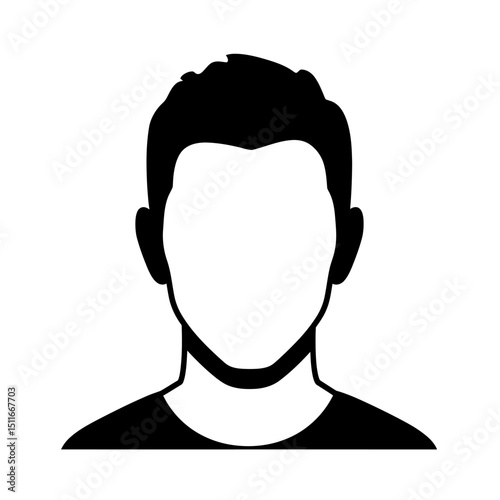 Flat Black Silhouette Vectors of Human Body and Internal Organs on White Background