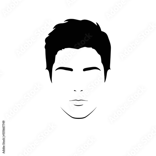 Flat Black Silhouette Vectors of Human Body and Internal Organs on White Background