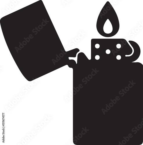 lighter icon vector isloated on a white background