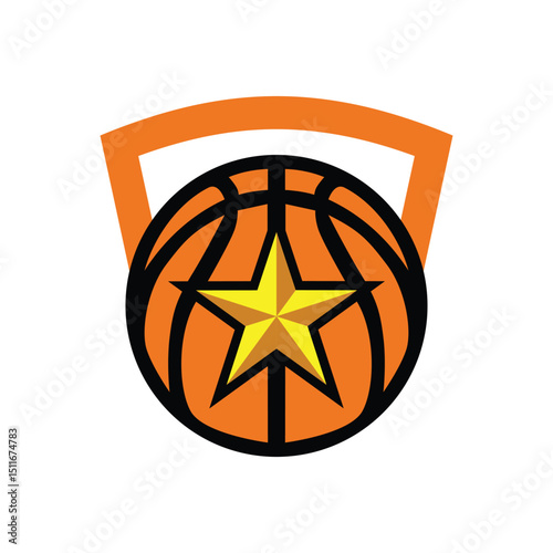 STAR SLAM BASKETBALL LOGO VECTOR 2