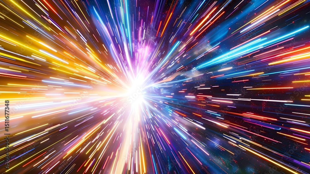 Fototapeta premium Abstract light streaks, sparks background HD, Wallpaper