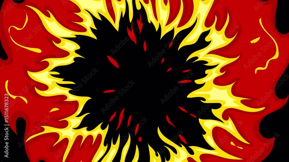 Cartoon Style Fire Elements Pack With Alpha Channel