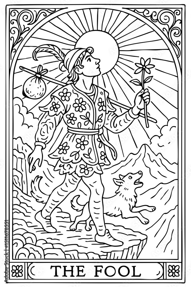 Obraz premium Journey Young Man Doodle Art Show Portrait