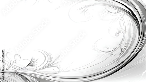 Elegant, flowing, abstract floral design (1)