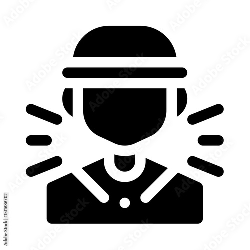 Coach glyph icon