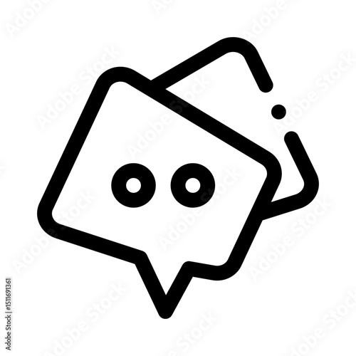 Chat Bubble line icon