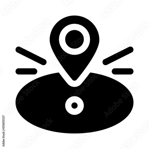 Location Pin glyph icon