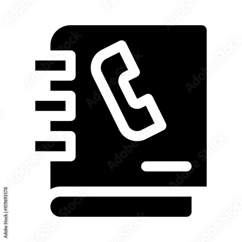 Phonebook glyph icon
