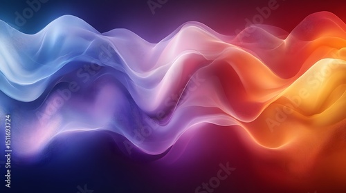 Wallpaper Mural abstract background with wavy colors of different colors Torontodigital.ca