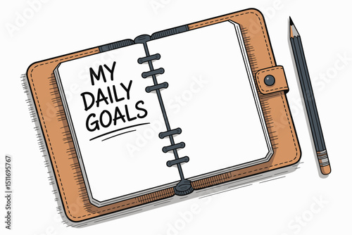 My Daily Goals Notebook