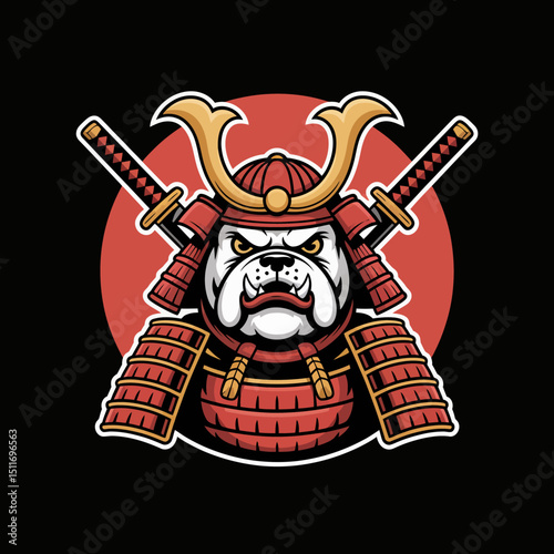 Samurai Bulldog Design