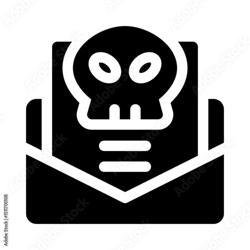 Online Blackmail glyph icon