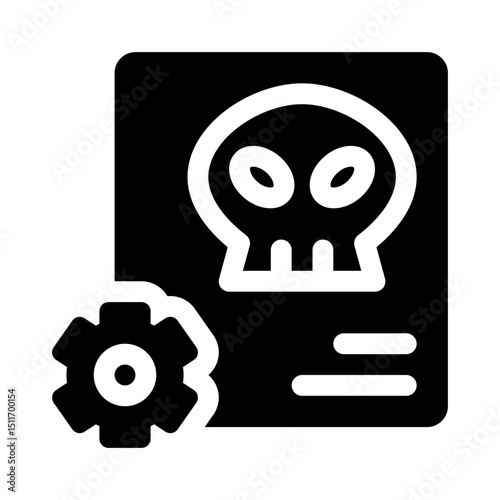 Social engineering glyph icon