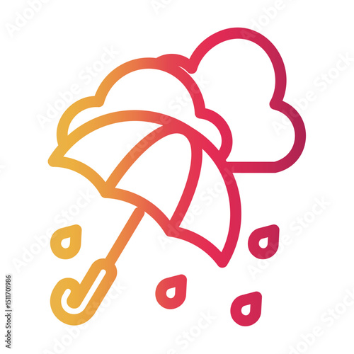autumn Line Gradient Icon