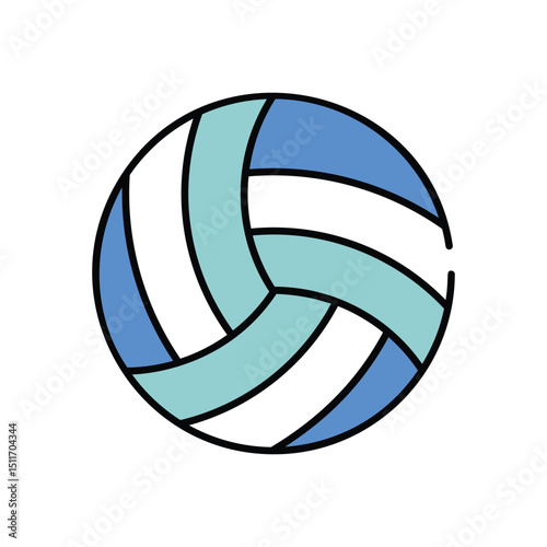 Volleyball vector icon stock illustration