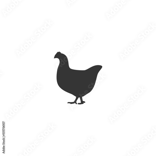 Chicken Icon flat vector design