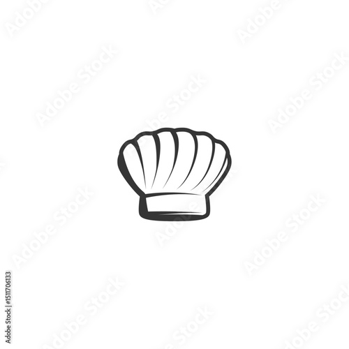 Chef's hat Icon flat vector design