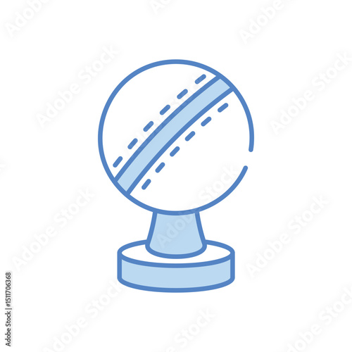 Baseball Trophy vector icon stock illustration