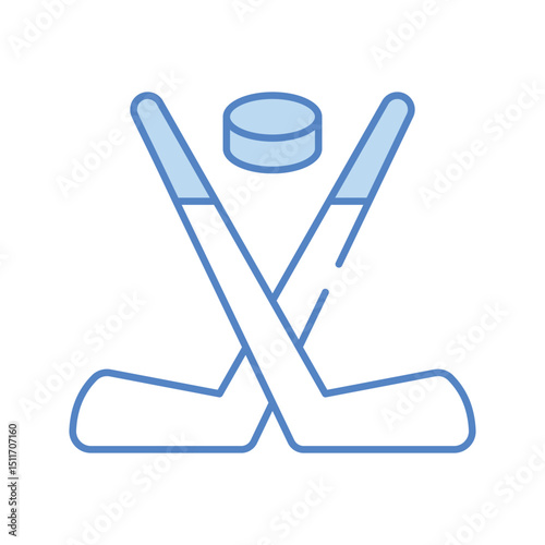 Ice Hockey vector icon stock illustration