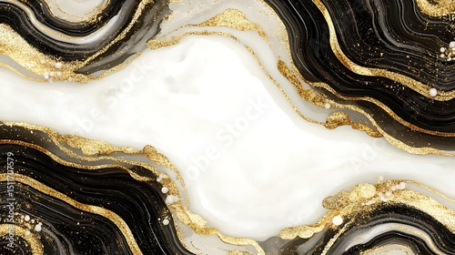 Abstract marble design with gold accents (5)