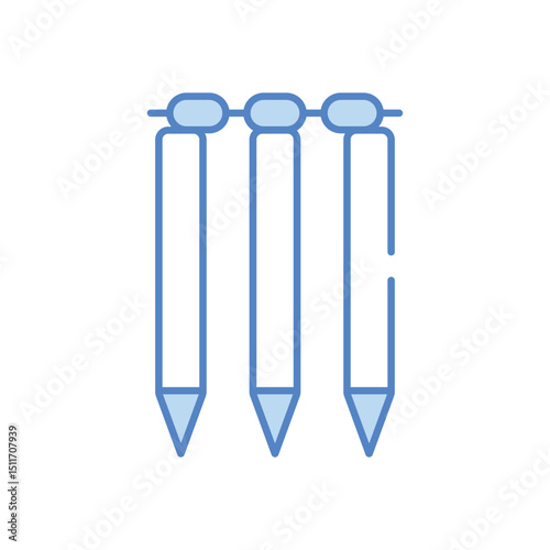 Wicket vector icon stock illustration