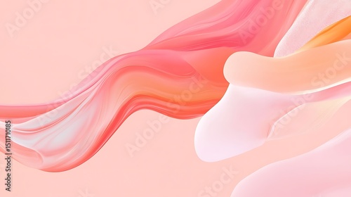 Abstract flowing shapes in pastel colors (6)