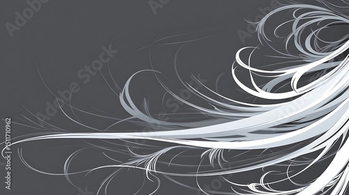 Abstract Gray and White Design