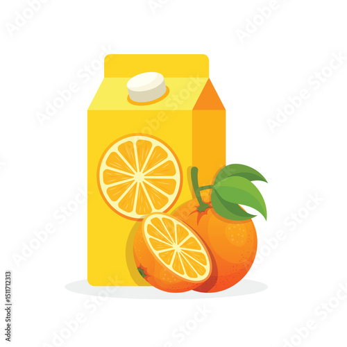 Orange juice icon in flat style. Fruit drink vector illustration on isolated background. Fresh juice sign business concept.