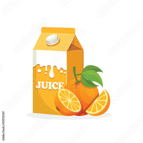 Orange juice icon in flat style. Fruit drink vector illustration on isolated background. Fresh juice sign business concept.