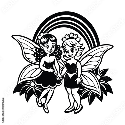 Rainbow Fairy Svg