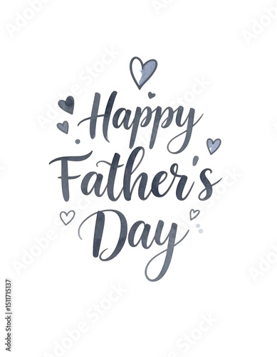 Fathers day greeting card design