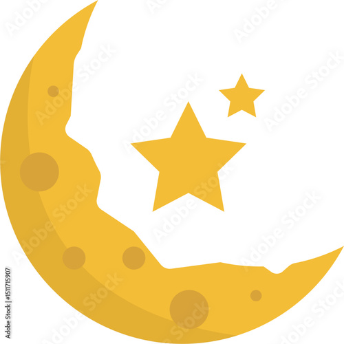 Space Moon Illustration