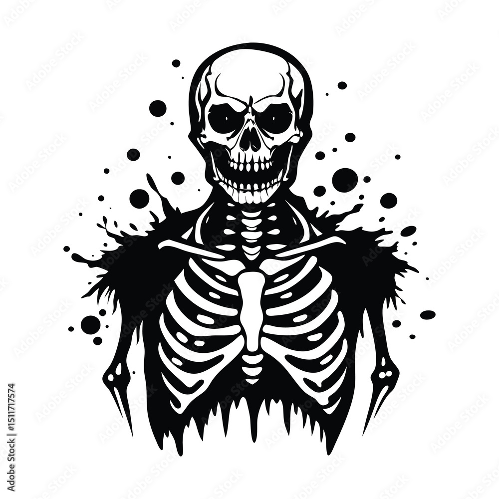 Fototapeta premium Skeleton Svg 
