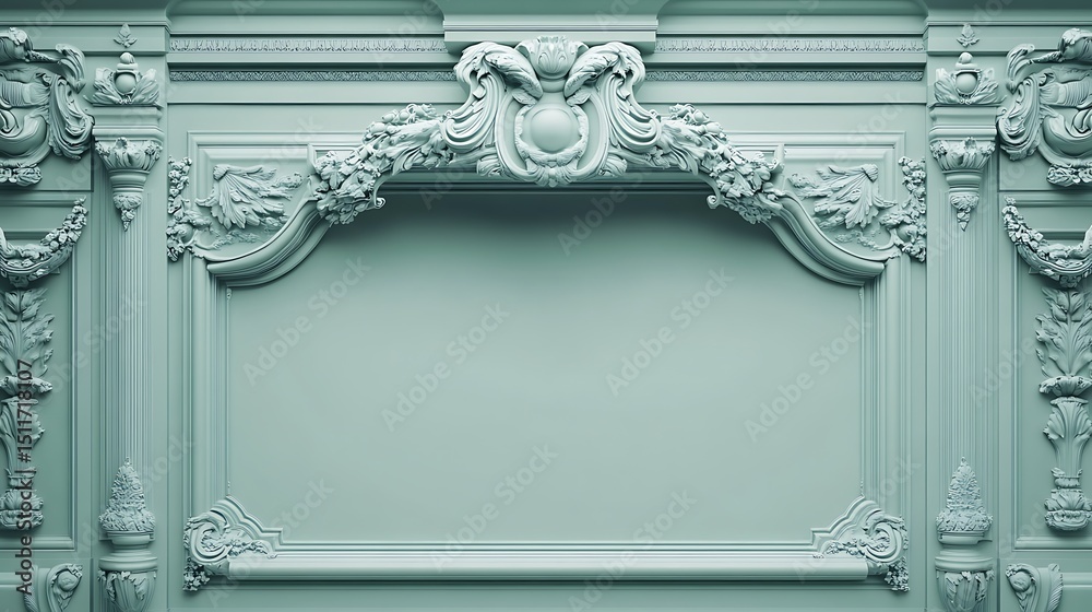 Obraz premium Ornate wall panel design