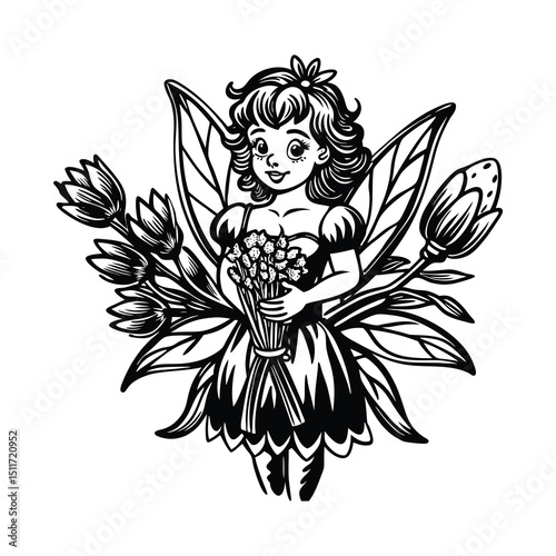 Spring Fairy Svg