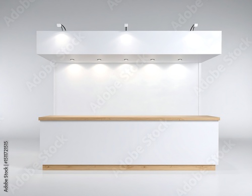 Stacked white product packaging