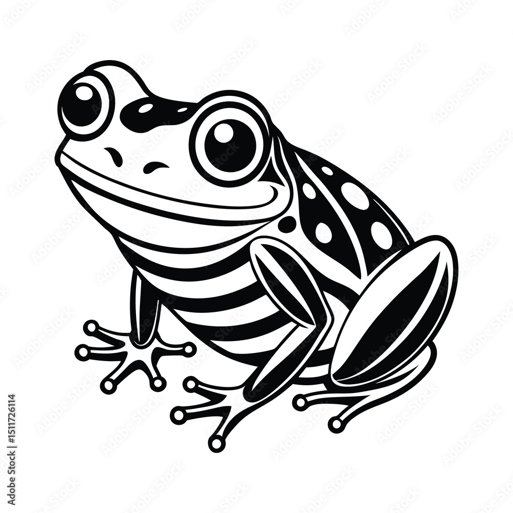 Naklejka premium Sweet Frog SVG