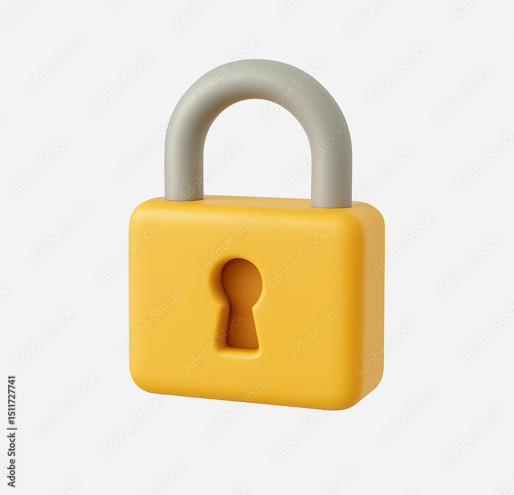 3D render lock 3D render lock