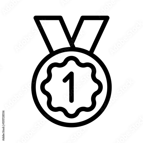 medal line icon